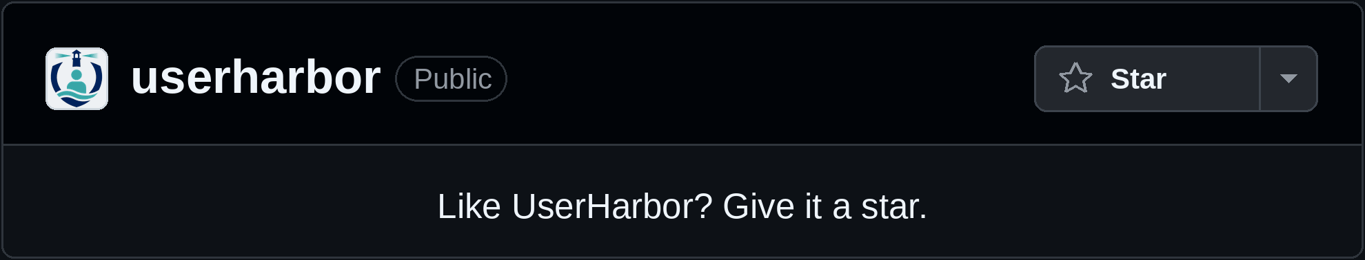 Like UserHarbor? Give it a star.